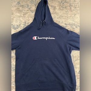 Navy Blue Champion Hoodie